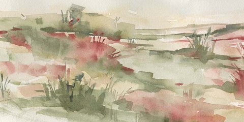 Framed Rust Grasslands I Print