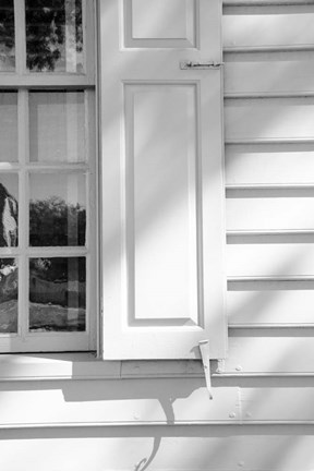 Framed Black &amp; White Windows &amp; Shadows II Print