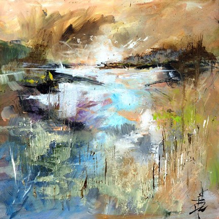 Framed Nevern Lights V Print