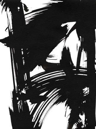 Framed Black Bamboo II Print