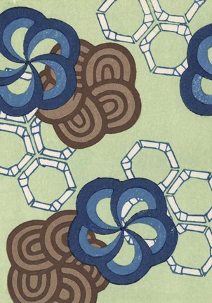 Framed Japanese Graphic Design VI Print