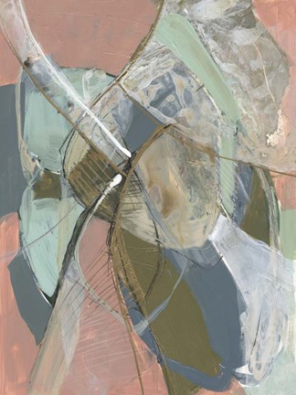 Framed Abstract Zag II Print