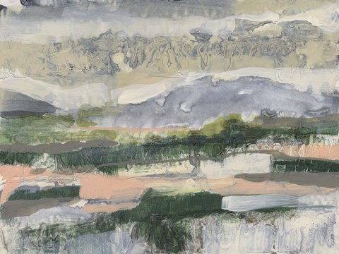 Framed Textured Horizon II Print