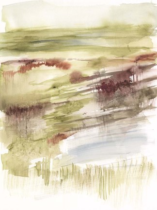 Framed Abstract Flower Horizon II Print