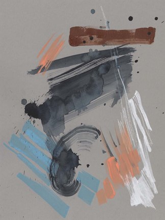 Framed Playful Marks II Print