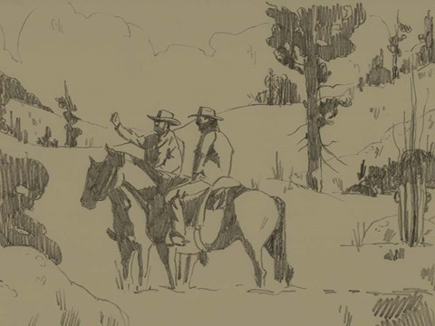 Framed High in the Hills II Print