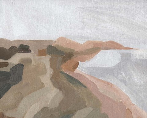 Framed Autumn Coastline I Print