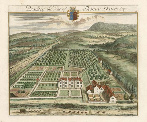 Framed Kip&#39;s Garden Views I Print