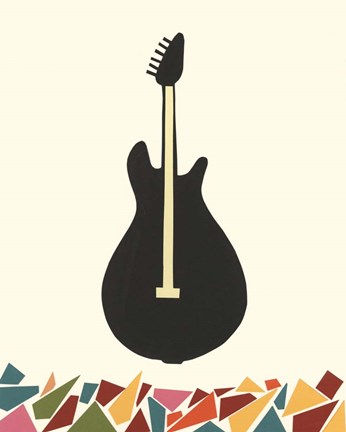 Framed Cut Paper Instruments VII Print