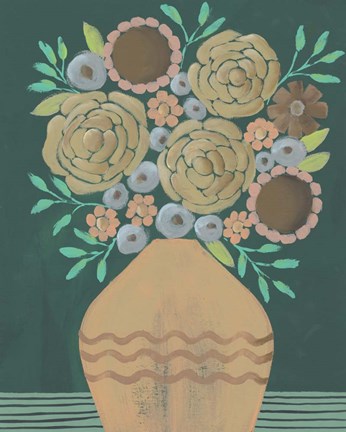 Framed Flower Garden Bouquet II Print