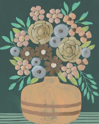 Framed Flower Garden Bouquet III Print