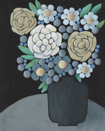 Framed Gathering Floral I Print