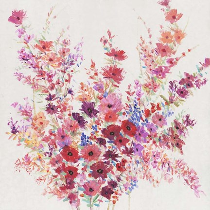 Framed Flowers on a Vine I Print