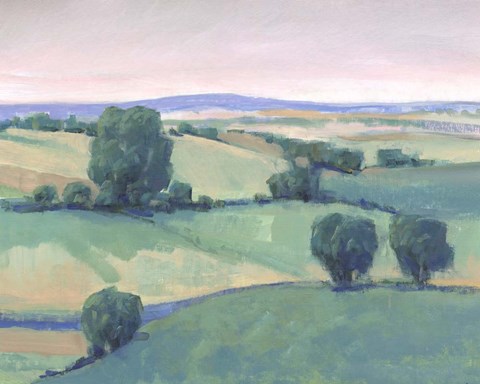 Framed Rolling Countryside I Print