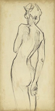 Framed Full Figure Lines II Print