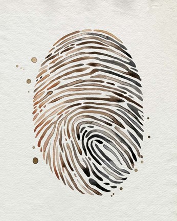 Framed Finger Print I Print