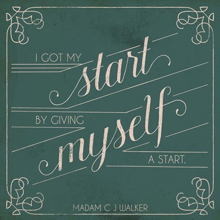 Framed Madam Walker Quote II Print