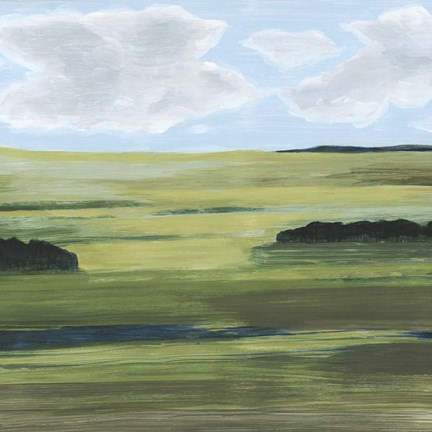 Framed Halcyon Valley I Print