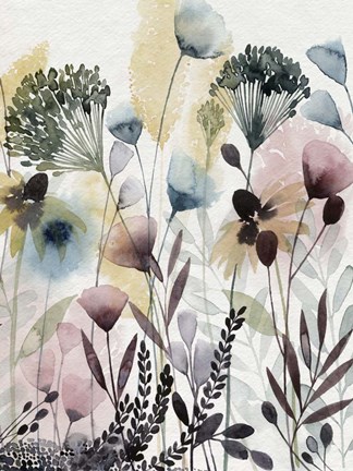 Framed Watercolor Wildflower II Print