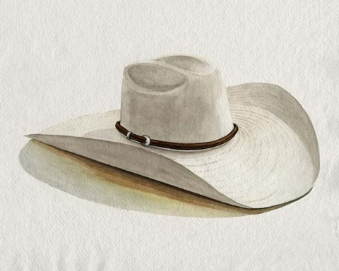 Framed Cowboy Hat II Print
