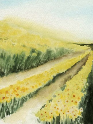 Framed Gilded Aisles I Print