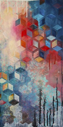 Framed Split Asanoha II Print