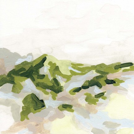 Framed Emerald Hills I Print