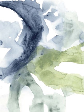 Framed Tributary Flow I Print