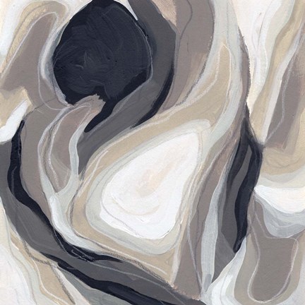 Framed Stone Ripple II Print