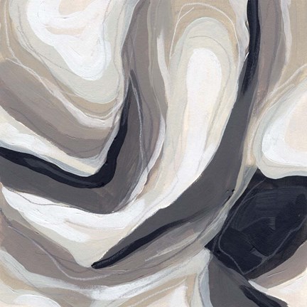 Framed Stone Ripple III Print