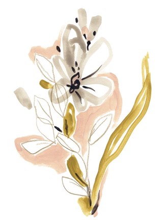 Framed Liminal Floral II Print