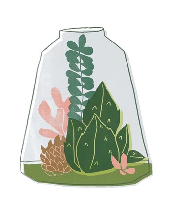 Framed Terrarium Cameo IV Print