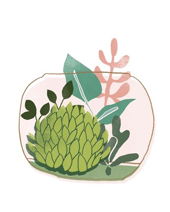 Framed Terrarium Cameo VI Print
