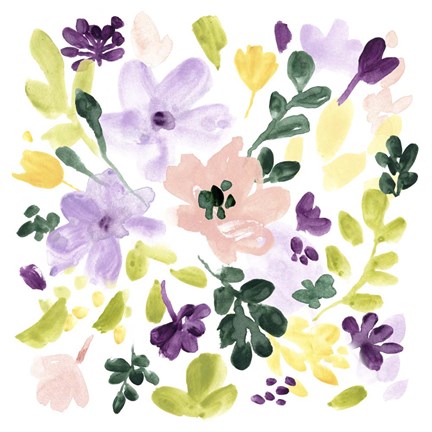 Framed Lavender Meadow II Print