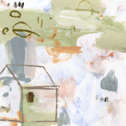 Framed Hopscotch Doodles III Print