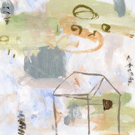 Framed Hopscotch Doodles IV Print