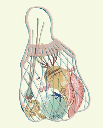 Framed Grocery Time II Print