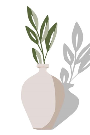 Framed Vase &amp; Stem V Print