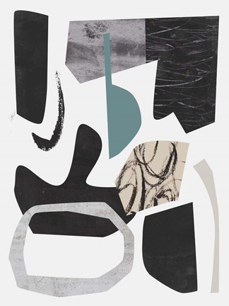 Framed Underground Shapes I Print