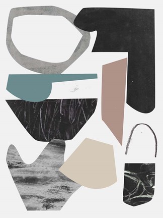 Framed Underground Shapes III Print