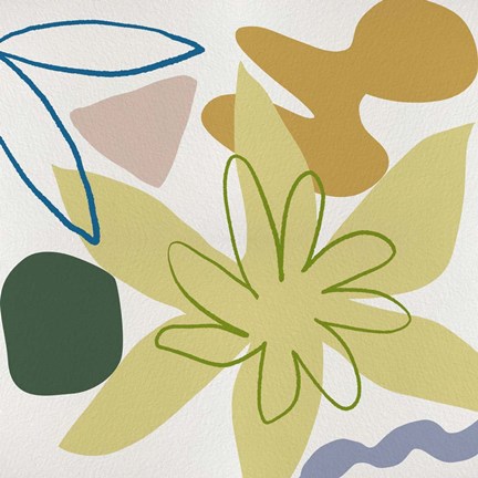 Framed Flower Petals I Print