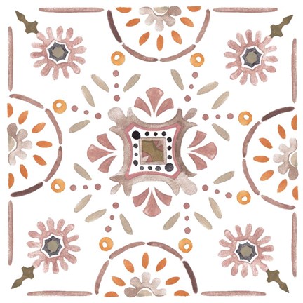 Framed Summertime Ceramic IV Print