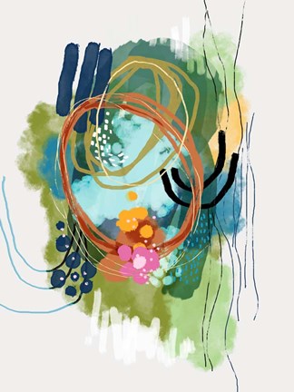 Framed Lilies On The Lake Print