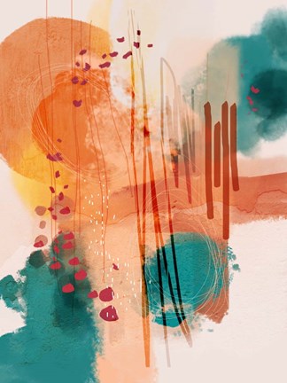 Framed Sunset Moon 01 Print