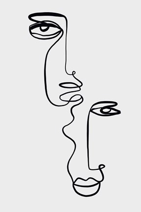 Framed Faces 2 Print