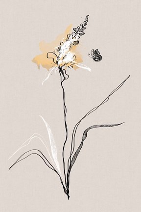 Framed Summer Plant 1 Print