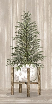 Framed Potted Tree II Print