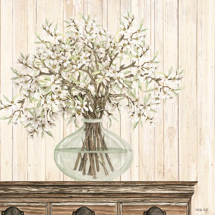 Framed Apple Blossoms Print