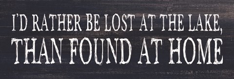 Framed Lost at the Lake Print