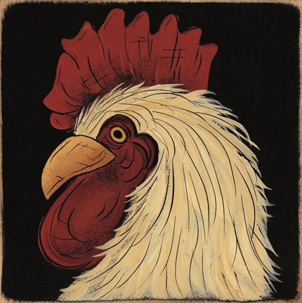 Framed Mr. Rooster Print
